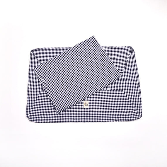 Vichy Navy cotton sofa cover