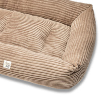 Brown coast velvet sofa