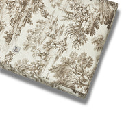 Materassino Sfoderabile Cotone Premium Toile De Jouy Beige