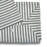 Cover Divanetto Cotone Righe Larghe Verde