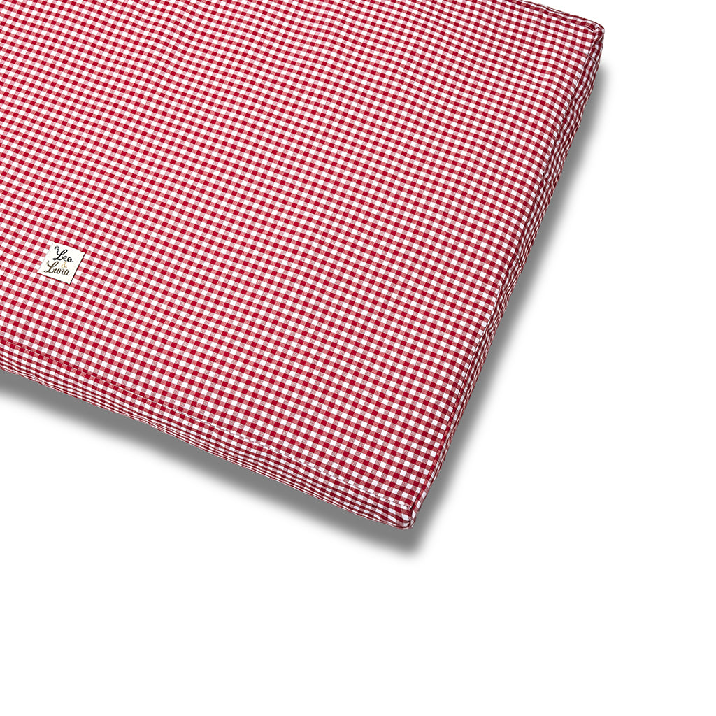 Red Vichy removable mattress