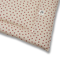Trapuntina Quadro Cotone Panama Little Love Heart Red