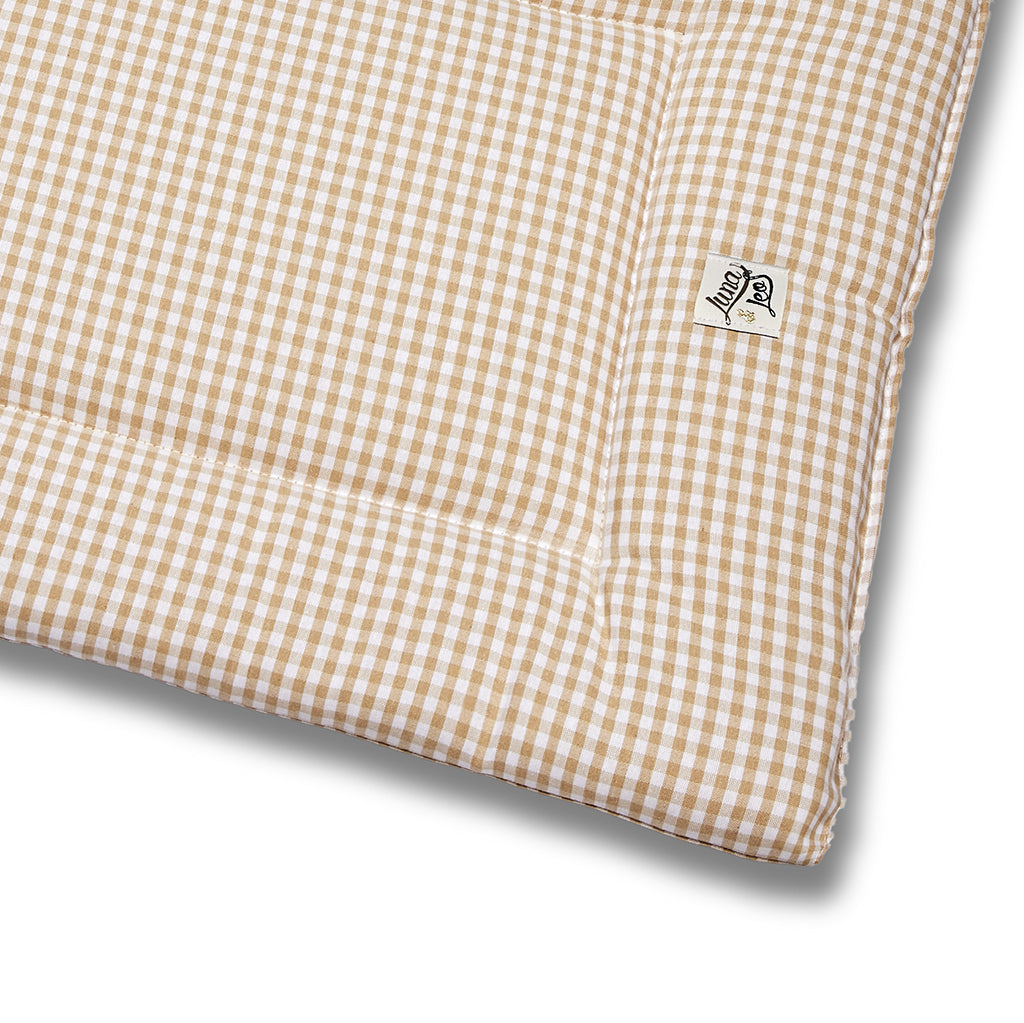 Trapuntina Quadro Cotone Vichy Beige