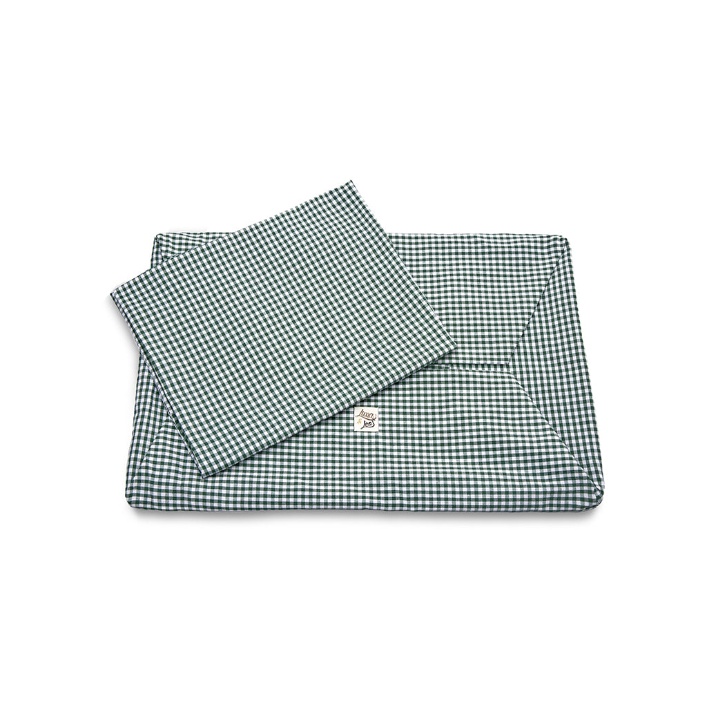 Dark green Vichy cotton cover