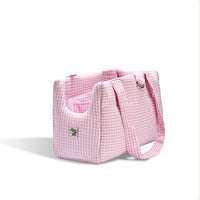 Borsa Cotone Vichy Rosa