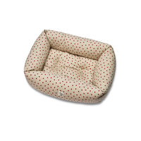 Divanetto Cotone Panama Little Love Heart Red