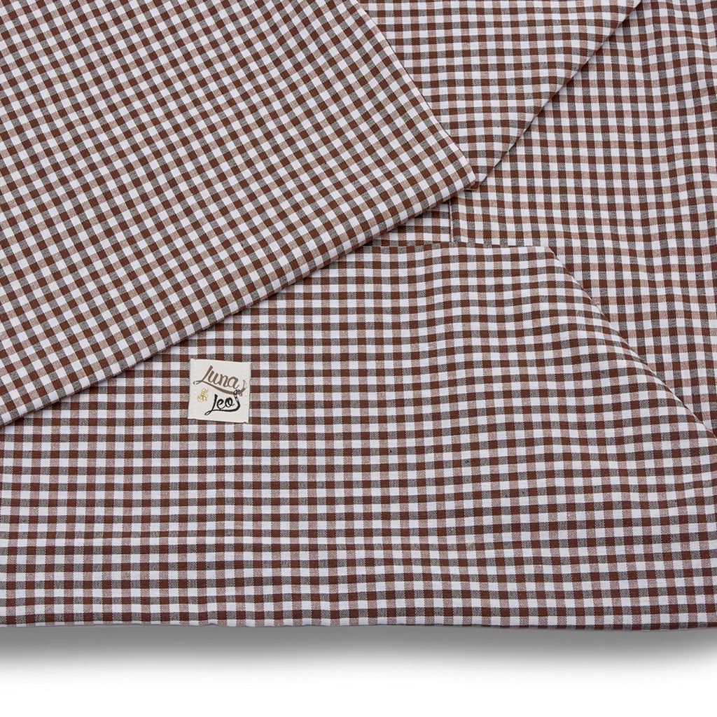 Vichy Marrone cotton cover