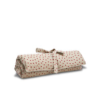 Trapuntina Arrotolabile Cotone Panama Little Love Heart Red