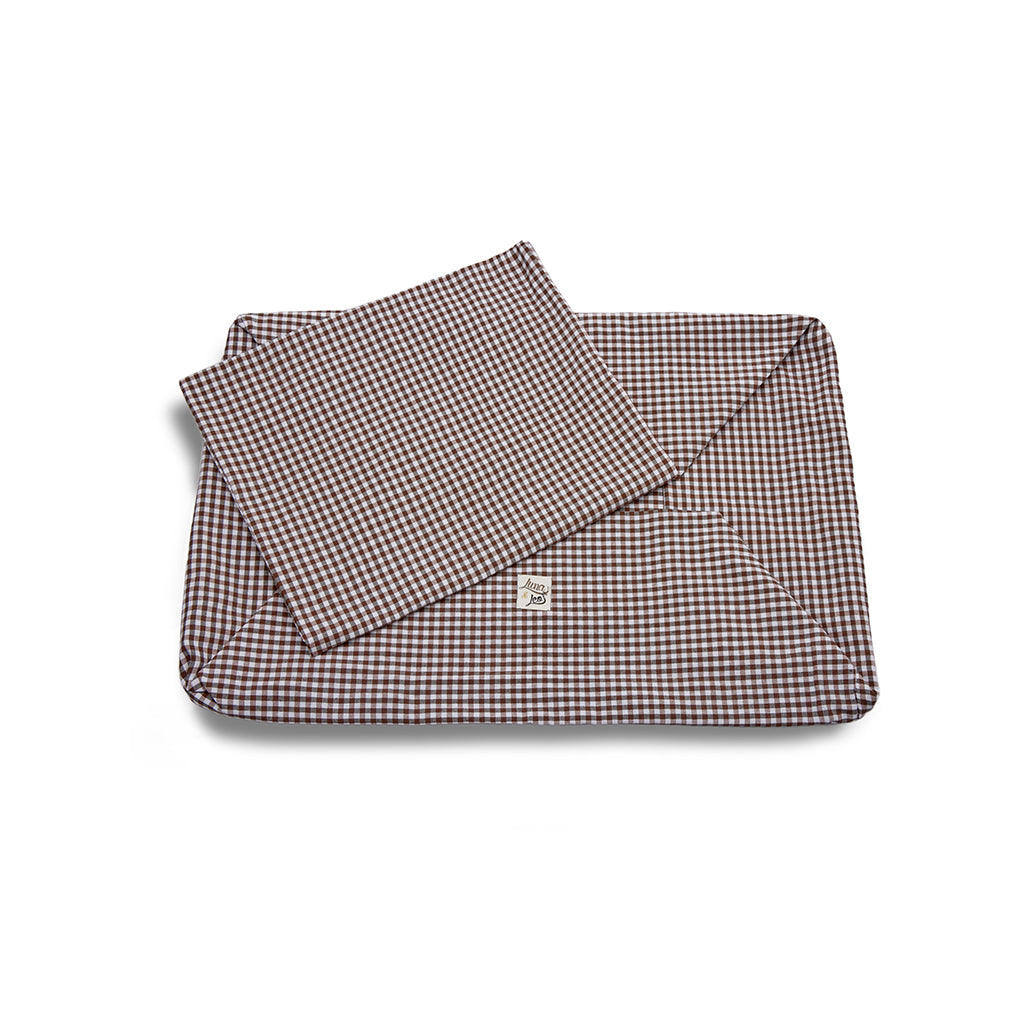 Vichy Marrone cotton cover