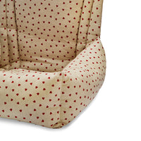 Seggiolino Auto Cotone Panama Little Love Heart Red