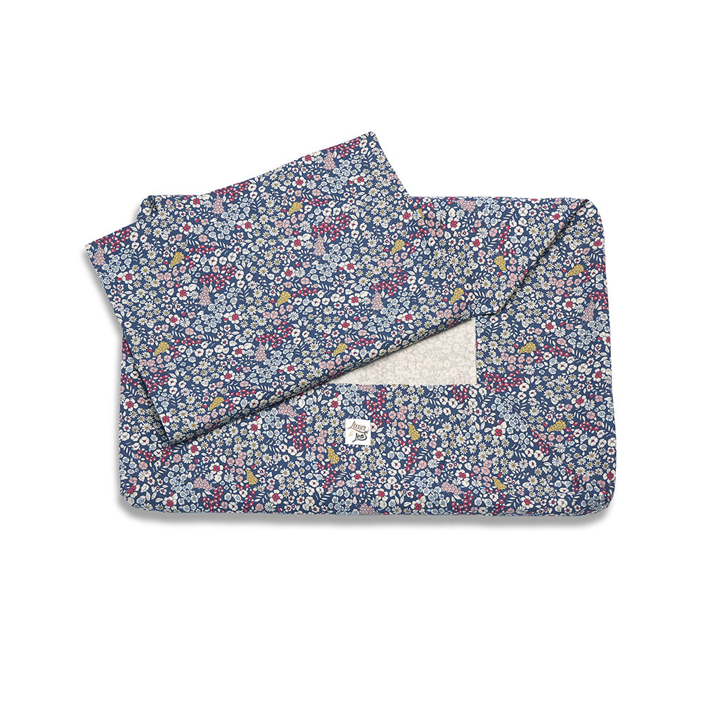 Cover Cotton Sofa Panama Lovely Flower Blue