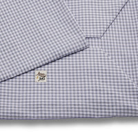 Cover Cotone Vichy Grigio Chiaro