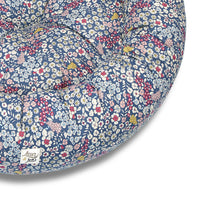 Tonda cotton baked panama Lovely flower blue flower
