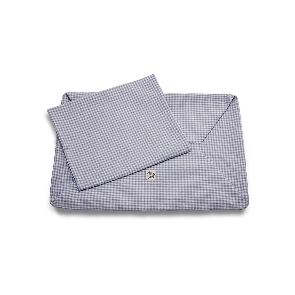 Light gray vichy cotton cover