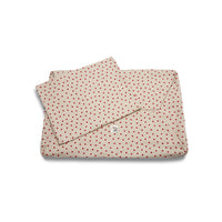 Cover Cotone Panama Little Love Heart Red