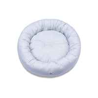 Cuccia Tonda Cotone Righe Azzurre