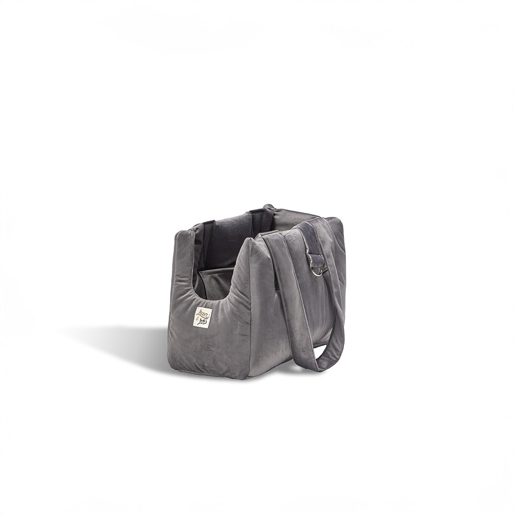 Borsa Velluto Grigio