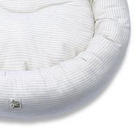 Cuccia Tonda Cotone Righe Grigio