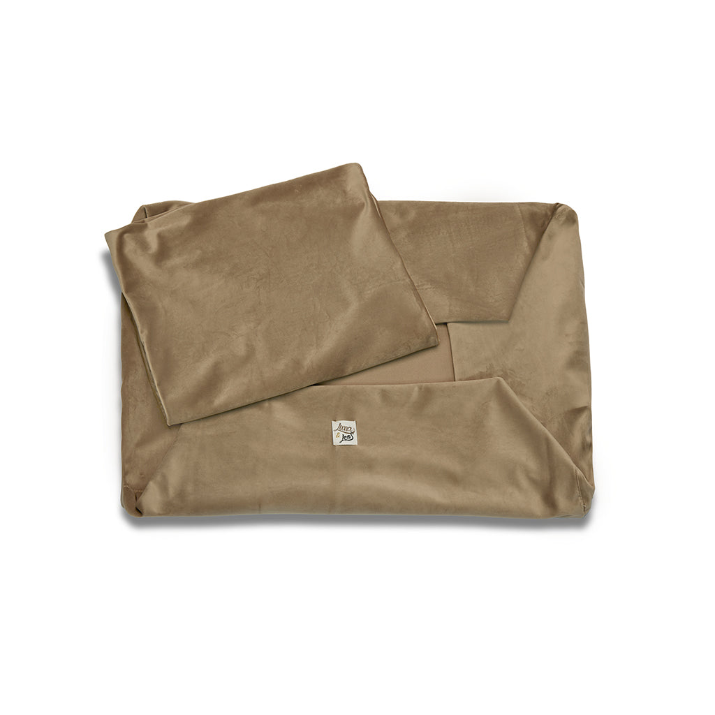 BEIGE velvet sofa cover
