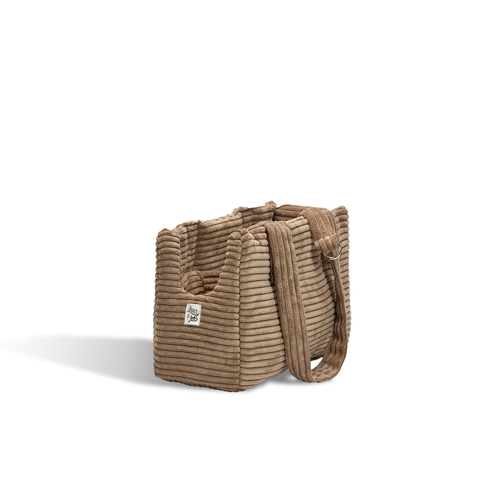 Brown coast velvet bag