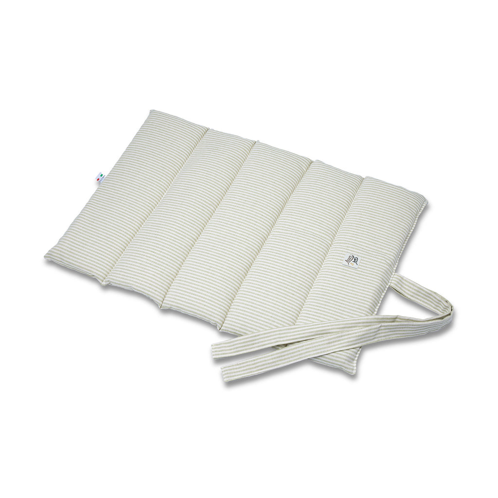 Strait green cotton rolling quilt