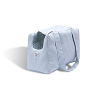 Borsa Cotone Urban Righe Azzurro