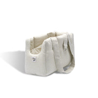 Borsa Cotone Urban Righe Verde Chiaro