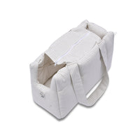Borsa Cotone Urban Righe Grigio