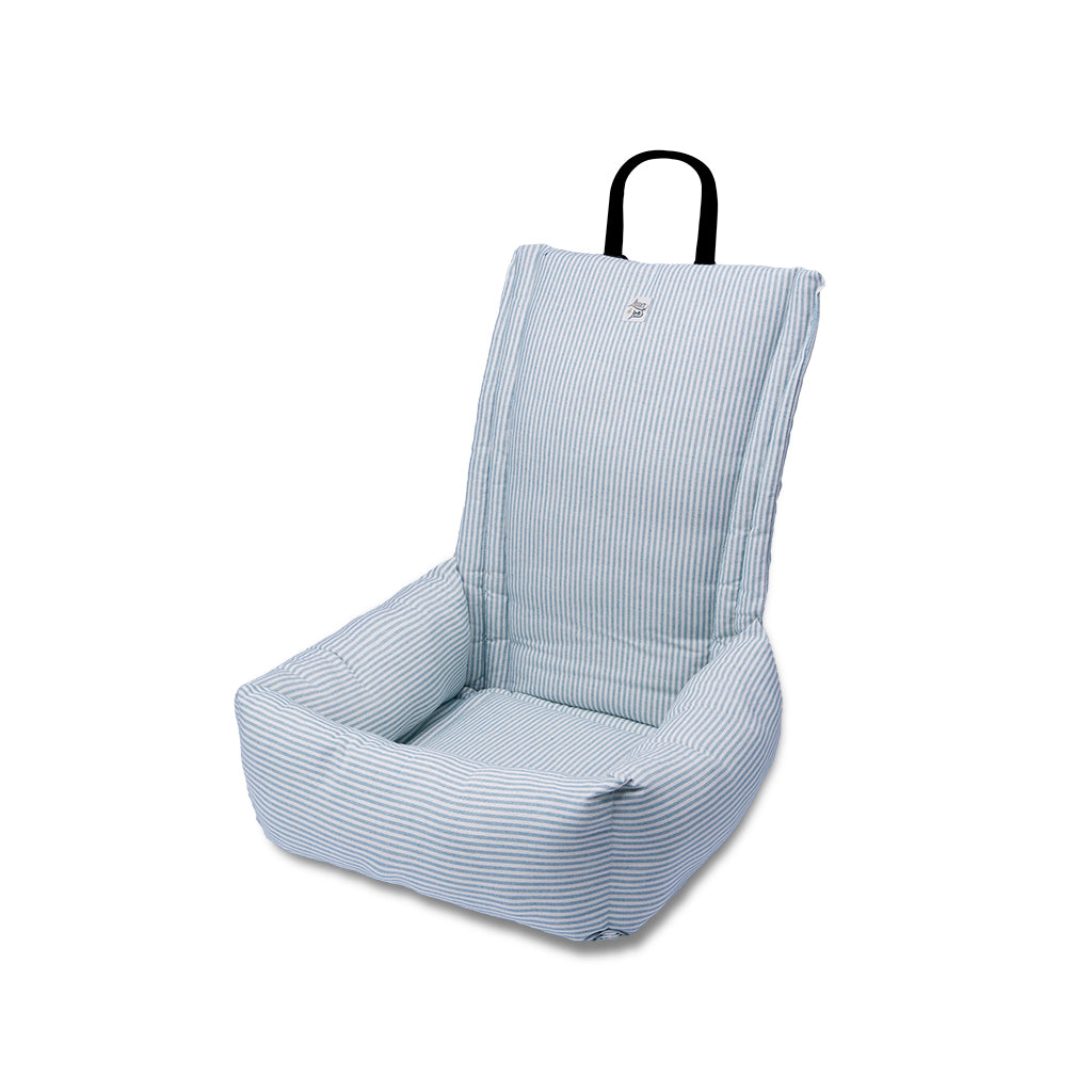 Auto blue cotton car seat narrow stripes