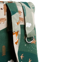 Panama Lovely Flower Blue Cotton Bag