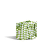 Borsa Cotone Quadretto Pistacchio