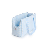 Borsa Cotone Vichy Azzurro