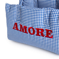 Borsa Amore Cotone Vichy Bluette