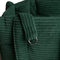 Borsa Velluto a Coste Verde