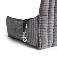 Seggiolino Auto Velluto a Coste Grigio