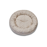 Cuccia Tonda Cotone Panama Little Love Heart White