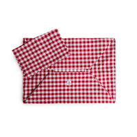 Cover Divanetto Cotone Quadretto Rosso