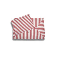 Cover Divanetto Cotone Righe Larghe Rosso