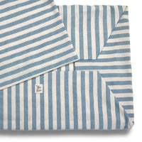 Cover Divanetto Cotone Righe Larghe Ottanio