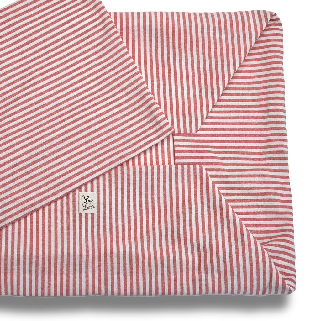 Red Cotton Sofa Cover Red Run