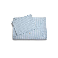 Cover Divanetto Cotone Righe Strette Ottanio
