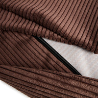 Cover Divanetto Velluto a Coste Cioccolato