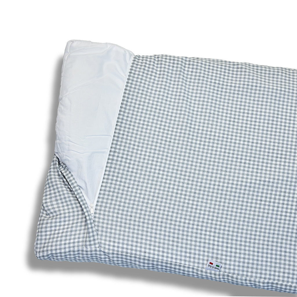 Clear gray Vichy removable mattress
