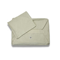 Cover Cotone Verde Chiaro Righe Strette