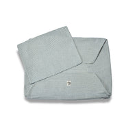 Cover Cotone Righe Strette Azzurro