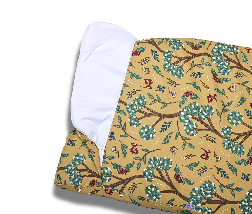 Cotton removable mattress Panama Lovely Flower Blue