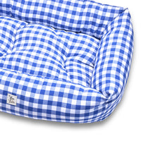 Divanetto Cotone Quadretto Bluette