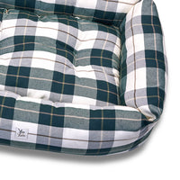Scottish red cotton sofa