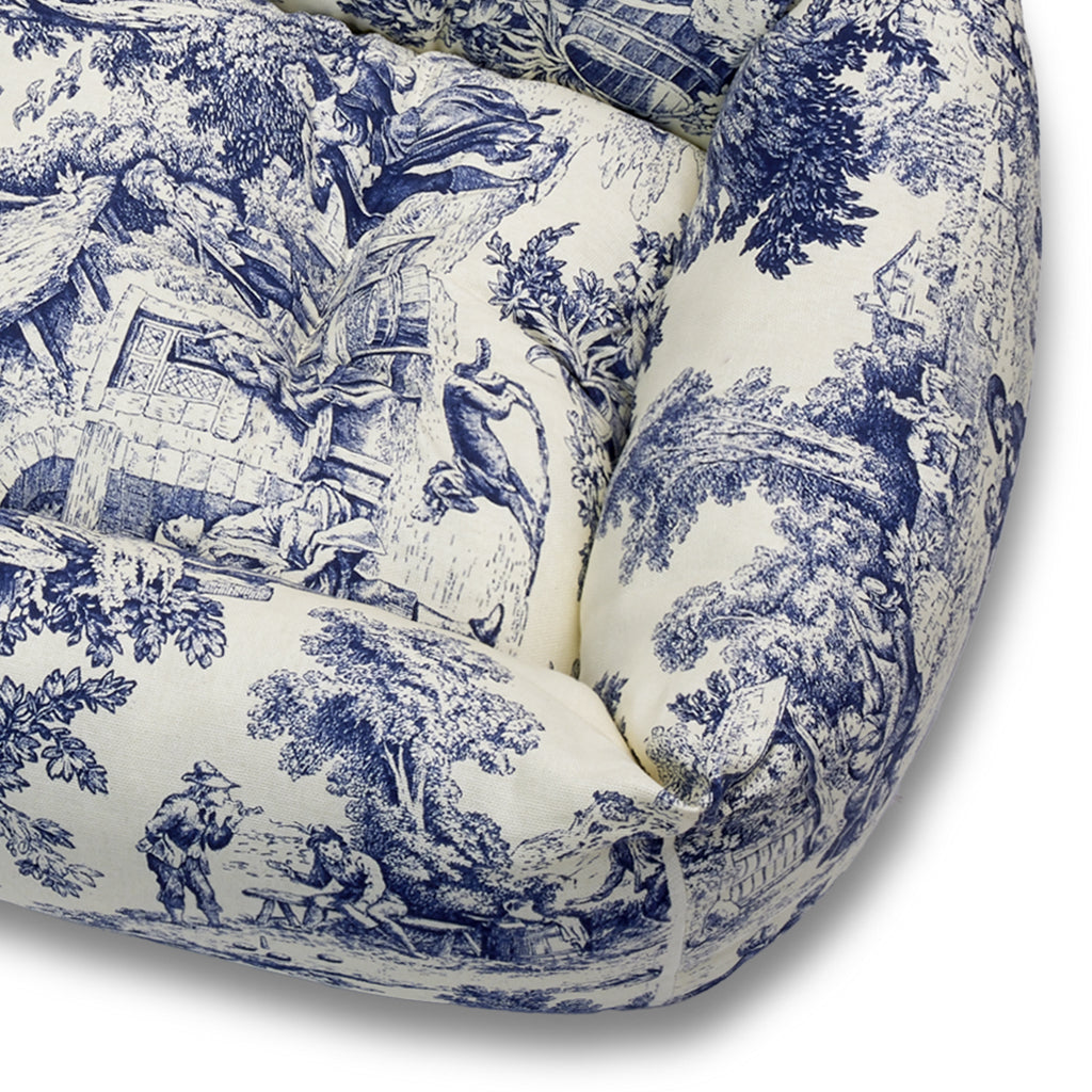 Panama Premium Toile de Jouy Blue romantic dust