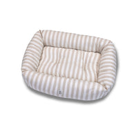 Divanetto Cotone Righe Larghe Beige